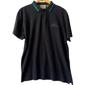 Scotch & Soda Amsterdam Mens Polo Shirt Blue Trim Short Sleeve Casual Sz L